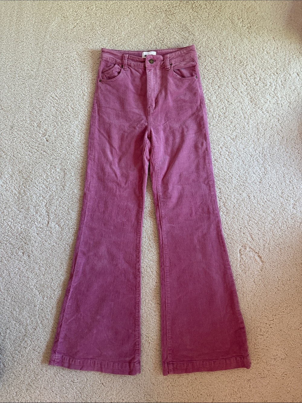 ROLLA'S Rose Pink Corduroy Wide-Leg Jeans
